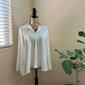 Jones New York White Button Down Shirt